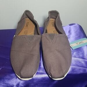 NWOT Tom's Alpargata Canvas Sneaker Grey